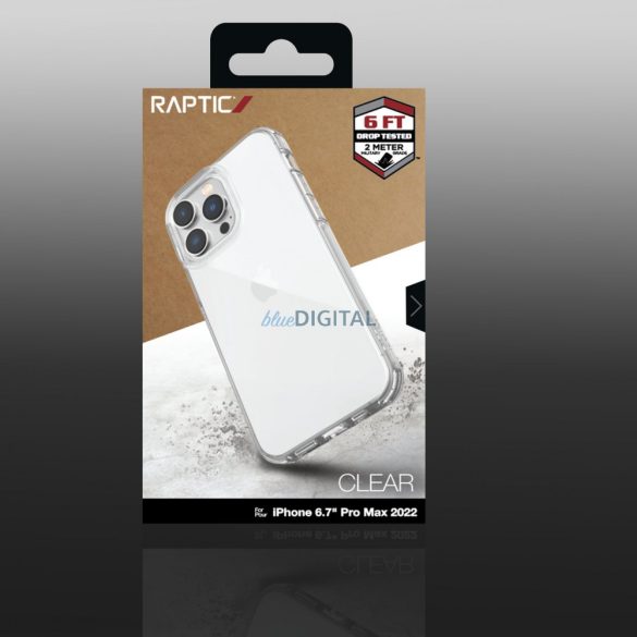 Raptic Clear Case iPhone 14 Pro Max páncélozott átlátszó tok