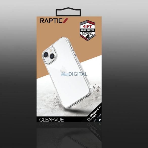 Raptic X-Doria Clearvue tok iPhone 14 hátsó tok átlátszó