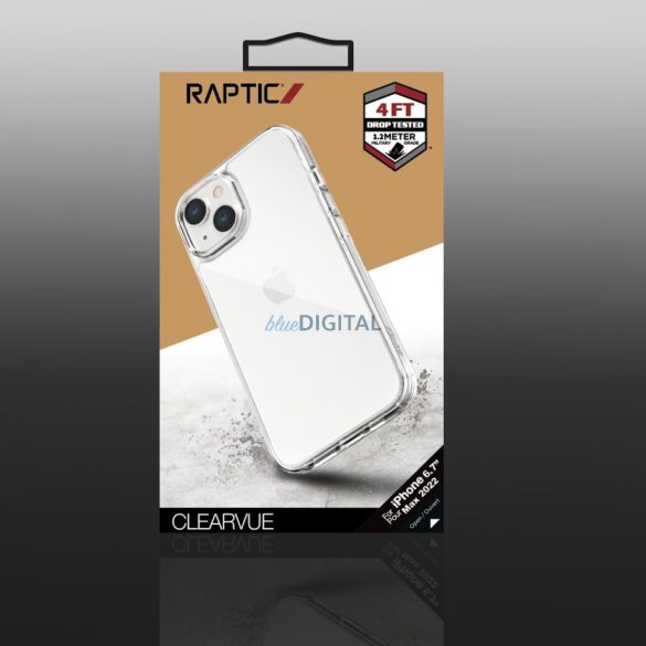 Raptic X-Doria Clearvue tok iPhone 14 Plus hátsó tok átlátszó
