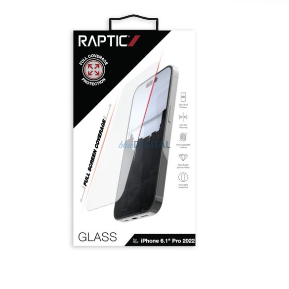 Raptic Full Glass iPhone 14 Pro teljes képernyő edzett üveg