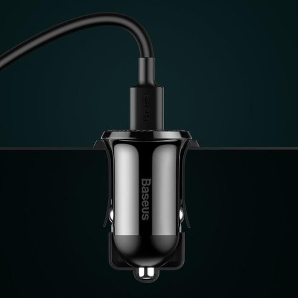 Baseus Grain Pro autós töltő 2 USB 4,8 fekete (CCALLP-01)