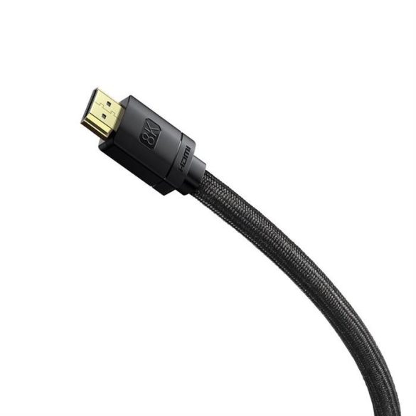 Baseus HDMI 2.1 kábel 8K 60 Hz 48 Gbit / 4K 120 Hz / 2K 144 Hz 3D eARC QMS Dinamikus HDR VRR ALLM 3 m fekete (CAKGQ-L01)