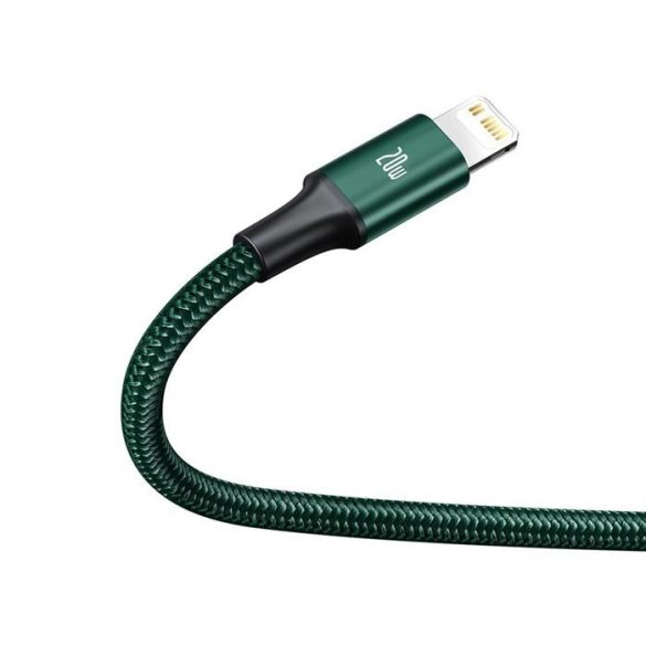 Baseus Rapid 3in1 USB Type-c - USB Type-c / Lightning / micro USB-kábel 20 W 1,5 m zöld (CAMLT-SC06)