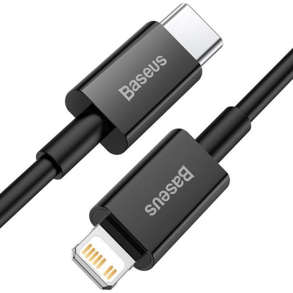 Baseus Superior USB Type-c - Lightning gyors töltés adatkábel Power Delivery 20 W 1 m fekete (CATLYS-A01)