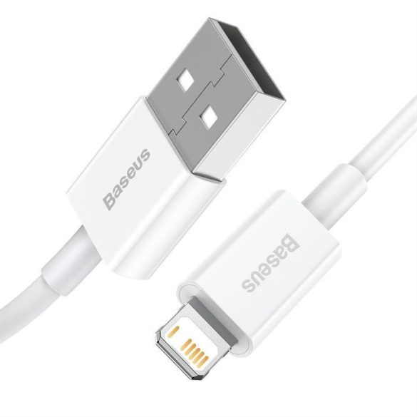 Baseus Superior kábel USB - Lightning 2,4a 1,5 m Fehér (CALYS-B02)