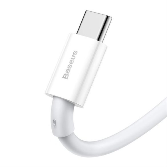 Baseus Superior Series gyors töltés USB adatkábel - Type-c USB 66 W 6A 1 m White (CATYS-02)