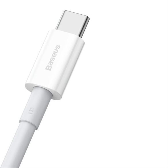 Baseus Superior Series gyors töltés USB adatkábel - Type-c USB 66 W 6A 1 m White (CATYS-02)