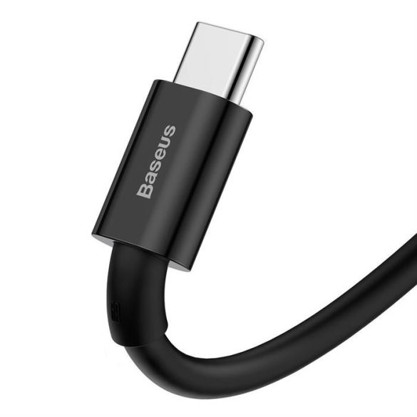 Baseus Superior USB - USB Type-c gyors töltés adatkábel 66 W (11 V / 6 A) Huawei túltöltés SCP 2 m fekete (CATYS-A01)