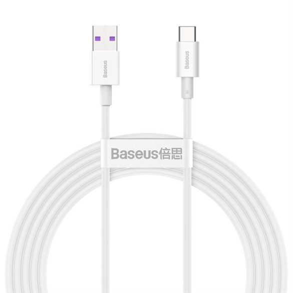 Baseus Superior kábel USB - USB TypeC 66 W 6A 2 m White (CATYS-A02)