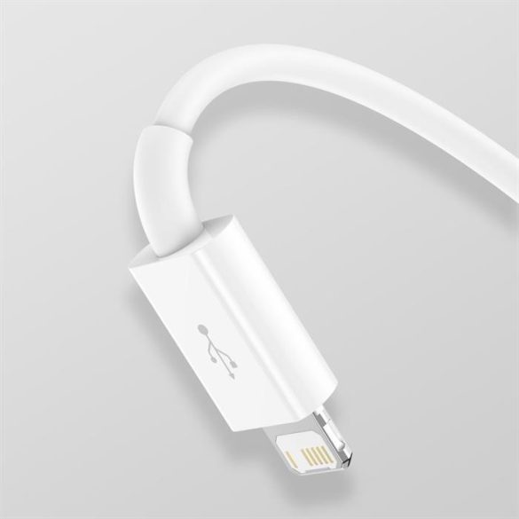 Baseus Superior kábel USB - Lightning / micro USB / USB Type 3,5 A 1,5m Fehér (CAMLTYS-02)