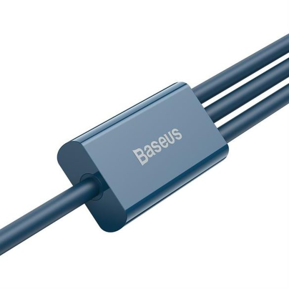 Baseus Superior kábel USB - Lightning / micro USB / USB Type 3,5 A 1,5m Blue (CAMLTYS-03)