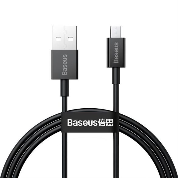 Baseus Superior Series USB - micro USB gyors töltés adatkábel 2A 1m fekete (CAMYS-01)