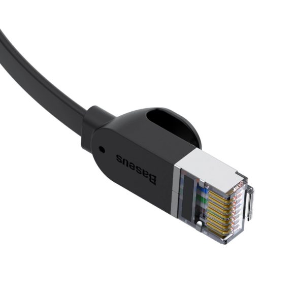 Baseus High Speed lapos Ethernet CAT6 RJ45 hálózati kábel 5m - fekete