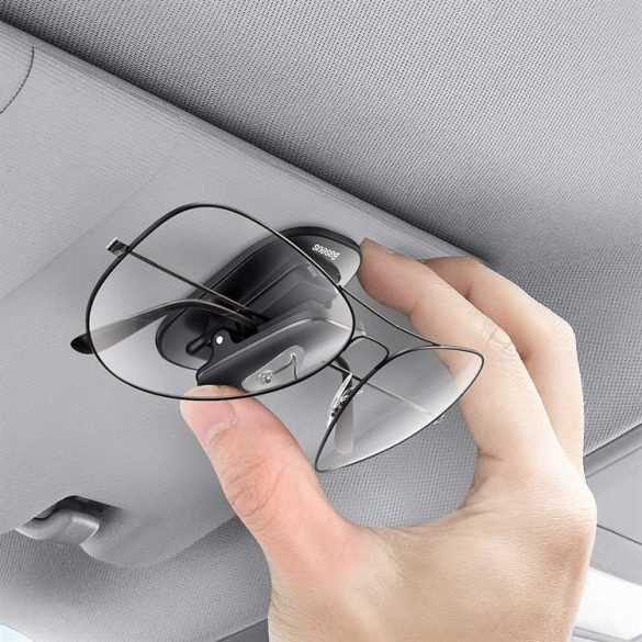 Baseus platina autó szemüveg klip illessze típusú fekete (ACYJN-A01)