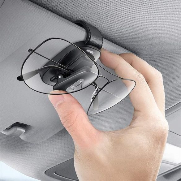 Baseus platina autó szemüveg klip illessze típusú fekete (ACYJN-A01)