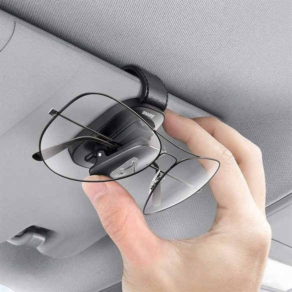 Baseus platina autó szemüveg klip szorító típusú fekete (ACYJN-B01)