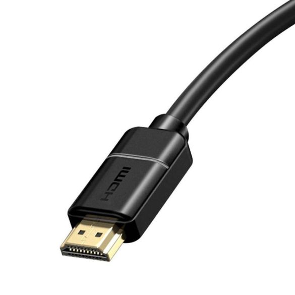 Baseus HDMI 2.0 kábel 4K 30 Hz 3D HDR 18 Gbit 8 m fekete (CAKGQ-E01)