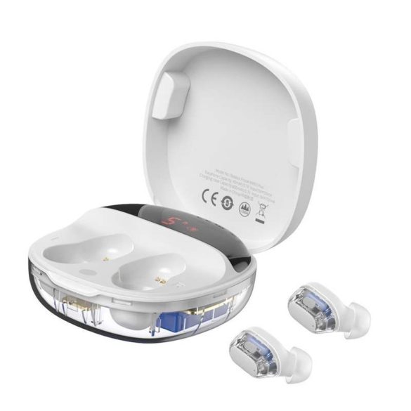 Baseus Encok valódi vezeték nélküli fülhallgató WM01 Plus White