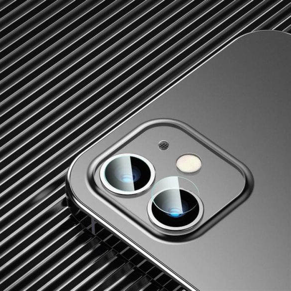 Baseus 2x 0,25 mm-es edzett üveg tempered glass lencse edzett kamera védő iPhone 12 / iPhone 12 mini átlátszó (SGAPIPH54N-JT02) üvegfólia