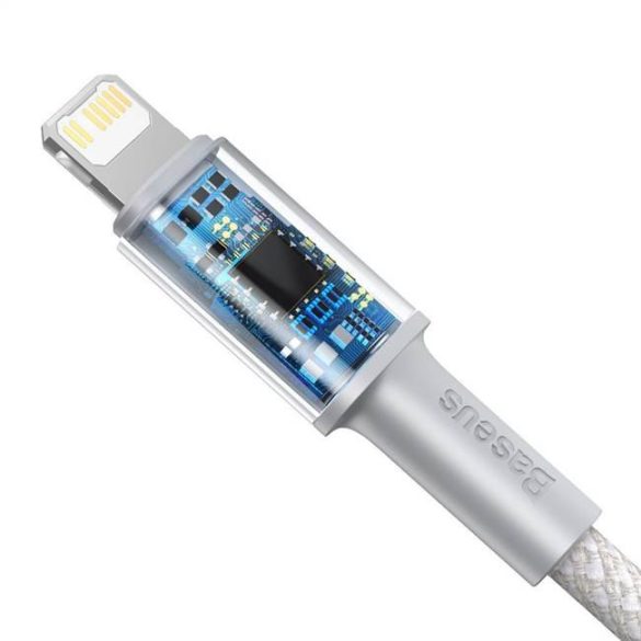 Baseus Type-c USB - Lightning kábel Power Delivery gyorstöltős 20 W 1 m fehér (CATLGD-02)