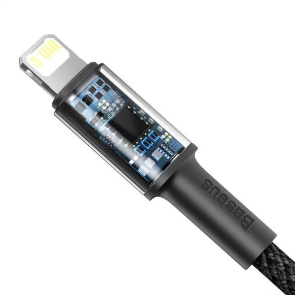 Baseus Type-c USB - Lightning kábel Power Delivery gyorstöltős 20 W 2 m fekete (CATLGD-A01)