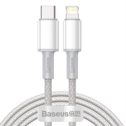   Baseus Type-c USB - Lightning kábel Power Delivery gyorstöltős 20 W 2 m fehér (CATLGD-A02)