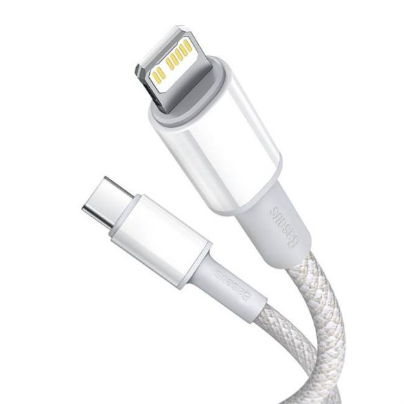 Baseus Type-c USB - Lightning kábel Power Delivery gyorstöltős 20 W 2 m fehér (CATLGD-A02)
