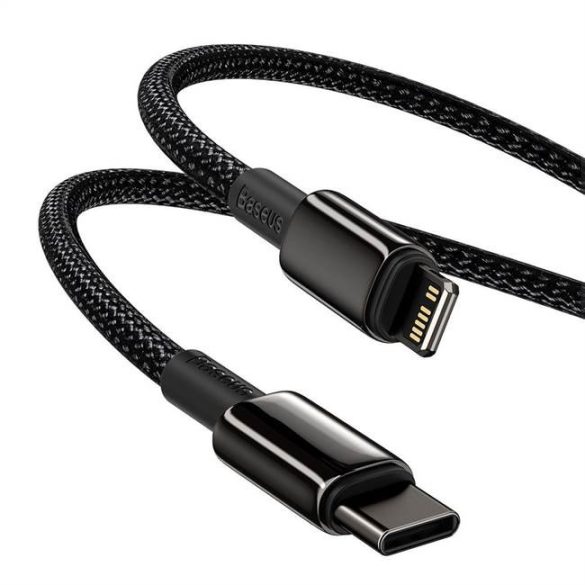 Baseus Type-c USB - Lightning kábel Power Delivery gyorstöltős 20 W 2 m fekete (CATLWJ-A01)