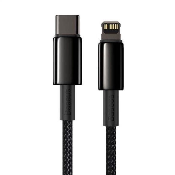 Baseus Type-c USB - Lightning kábel Power Delivery gyorstöltős 20 W 2 m fekete (CATLWJ-A01)