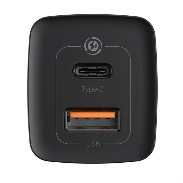 Baseus GaN2 Lite gyors fali töltő 65W USB / USB Type-c Quick Charge 3.0 Power Delivery (gallium-nitrid) fekete (CCGAN2L-B01)
