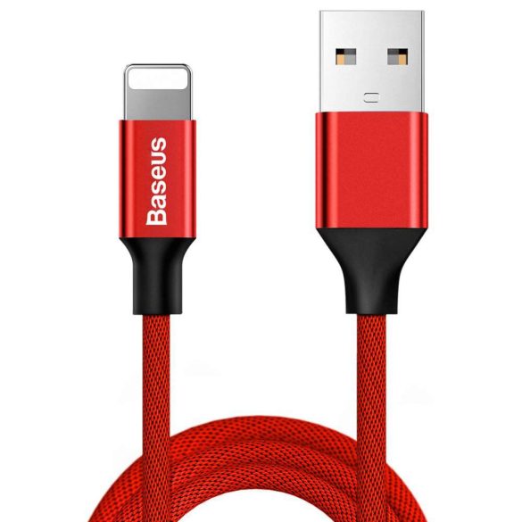 Baseus Yiven USB / Lightning kábel anyaga Braid 1,8M piros (CALYW-A09)
