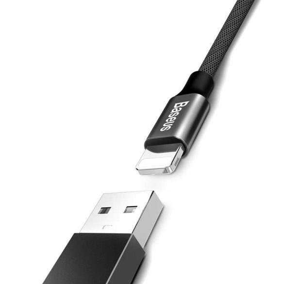 Baseus Yiven USB / Lightning kábel anyaga Braid 1,2m fekete (CALYW-01)