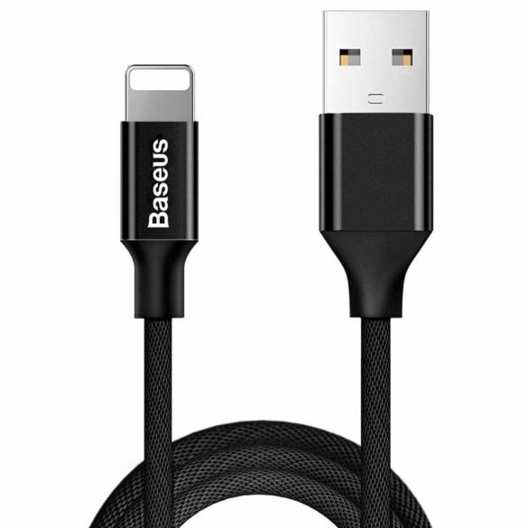 Baseus Yiven USB / Lightning kábel anyaga Braid 1,8M fekete (CALYW - A01)