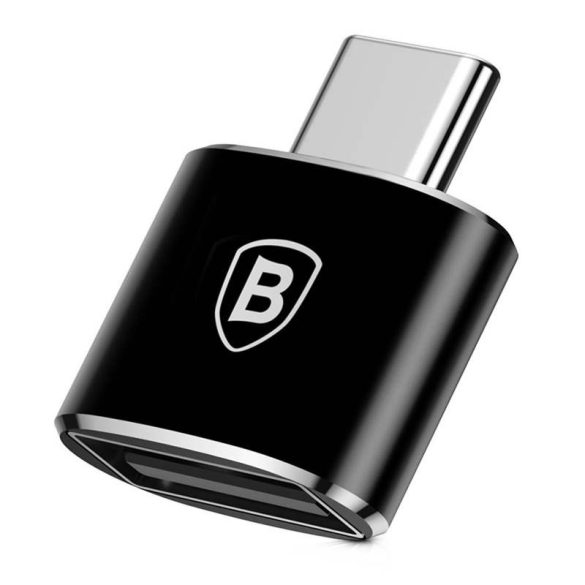 Baseus Converter USB type-c USB - adapter csatlakozó OTG fekete (CATOTG - 01)