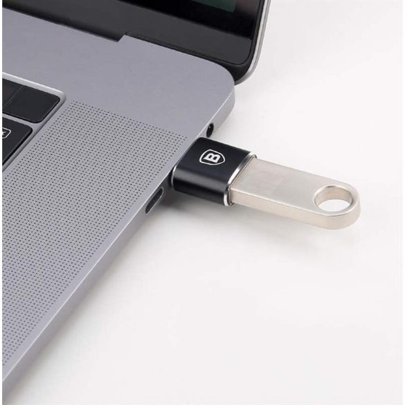 Baseus Converter USB type-c USB - adapter csatlakozó OTG fekete (CATOTG - 01)