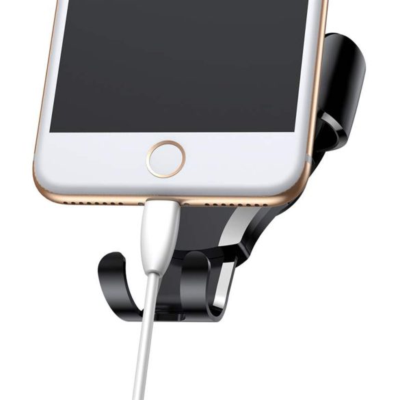 Baseus Osculum Gravity Autós tartó Portál szélvédő Phone Bracket tartó ezüst