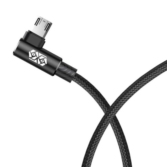 Baseus MVP Kétoldalas Elbow típusú kábel micro USB 1.5A 2M Fekete (CAMMVP - B01)