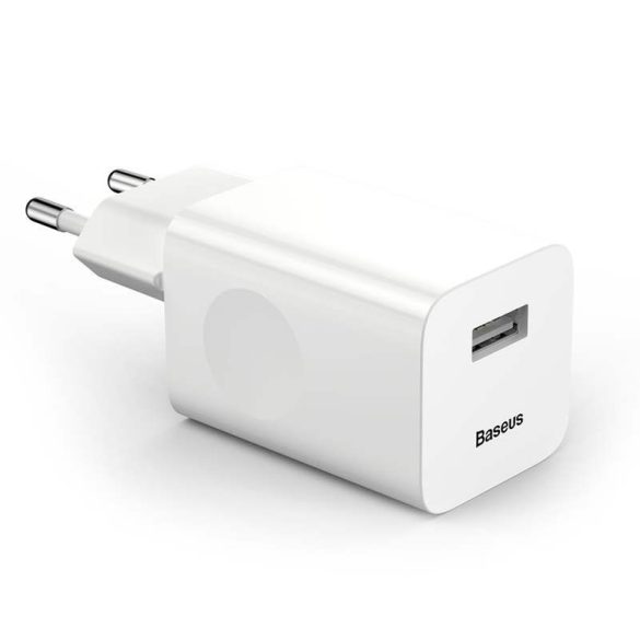 Baseus Töltés Gyors töltő töltő adapter Hálózati töltő USB Quick Charge 3.0 QC 3,0 fehér (CCALL - BX02)