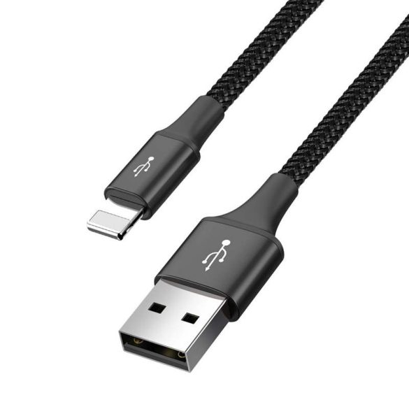 Baseus 2x Lightning / type-c USB / micro USB nylon Fonott 3.5A 1.2m fekete (CA1T4 - A01)