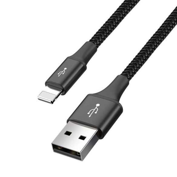 Baseus Lightning / 2x USB Type-C USB-C / micro USB nylon Fonott 3.5A 1.2m fekete (CA1T4 - B01)