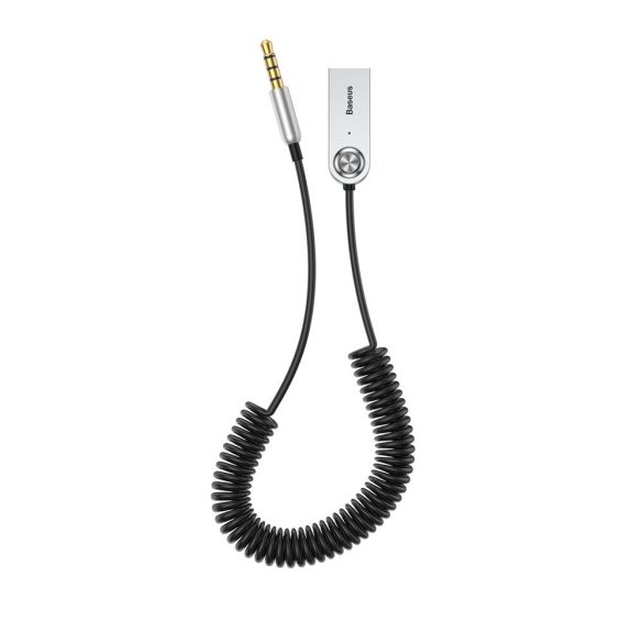Baseus BA01 USB vezeték nélküli Bluetooth 5.0 AUX adapter csatlakozó kábel fekete (CABA01 - 01)