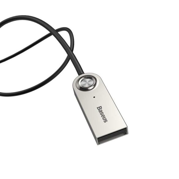 Baseus BA01 USB vezeték nélküli Bluetooth 5.0 AUX adapter csatlakozó kábel fekete (CABA01 - 01)