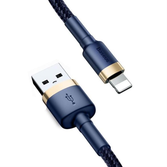 Baseus cafule kábel USB IP 1.5A 2m arany + kék