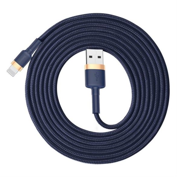 Baseus cafule kábel USB IP 1.5A 2m arany + kék