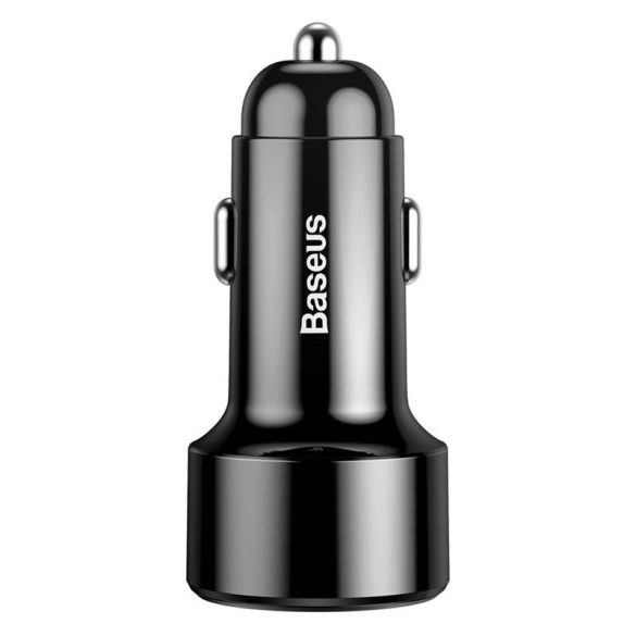 Baseus Magic széria Dual QC töltő digitális kijelző 2x USB QC3.0 45W 6A Fekete (CCMLC20A - 01) autós töltő