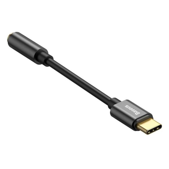 Baseus L54-C USB 3.5 mm adapter Fekete anya (CATL54-01)kábel adatkábel töltőkábel