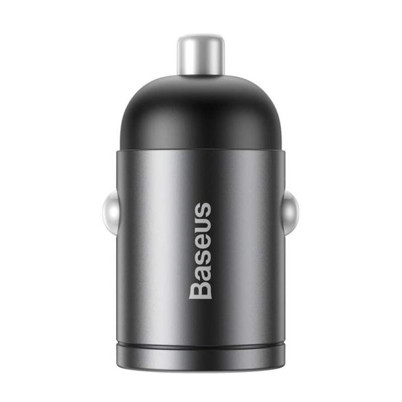 Baseus apró csillag Mini autós töltő Quick Charge USB port 30W Gray (VCHX-A0G)