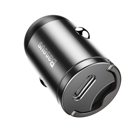 Apró Csillagok Baseus PPS Mini Car Charge type-c port 30W Gray (VCHX-B0G)