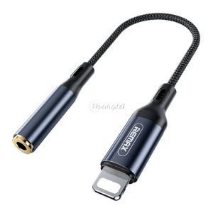 Remax Sury sorozat adapter Lightning - mini jack 3,5 mm-es 0.13m grafit (RL-LA13i)