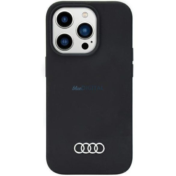 Audi szilikon tok iPhone 14 Pro 6.1" fekete keménytok AU-LSRIP14P-Q3/D1-BK